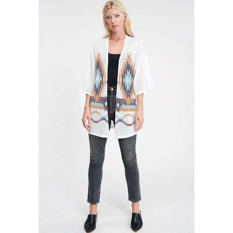 Aztec kimono cardigan LECCE