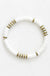 Multicolor polymer clay flat disc bead bracelet LECCE