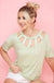 Short Sleeve Top with Cut Out Collar LECCE