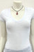 Navajo pearl necklace, natural gemstone pendant LECCE