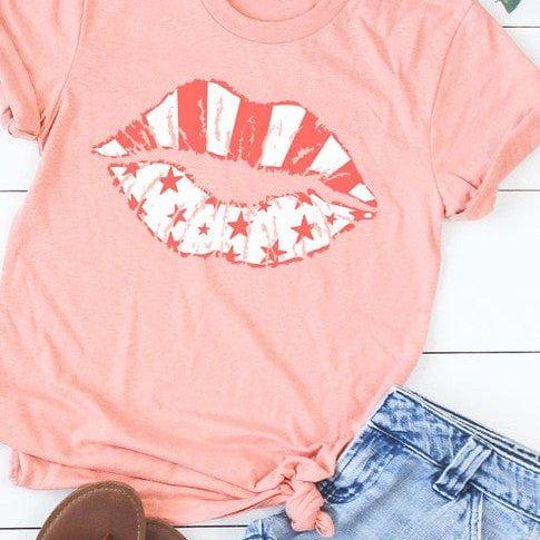Stars and stripes lips 