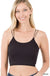 Ribbed seamless double strap brami Zenana