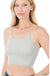 Ribbed seamless double strap brami Zenana