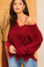 Frayed v neck sweater Main Strip