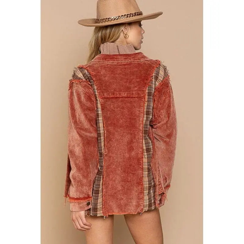 Corduory Plaid Jacket LECCE