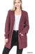 Puff Sleeve Popcorn Cardigan With Pockets Zenana