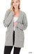 Puff Sleeve Popcorn Cardigan With Pockets Zenana