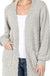 Puff Sleeve Popcorn Cardigan With Pockets Zenana