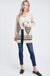 Aztec knit long sleeve cardigan
