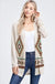 Aztec knit long sleeve cardigan