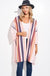 Stripe kimono cardigan