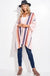 Stripe kimono cardigan