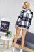 Oversize plaid shirt jacket