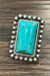 1.5" Natural Turquoise Adjustable Ring - LECCE