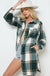  Plaid long jacket