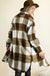 Button down plaid midi shirt jacket fashion district