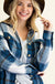 Button down plaid midi shirt jacket fashion district