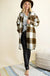 Button down plaid midi shirt jacket fashion district