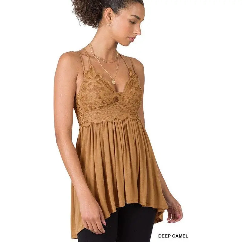 Crochet lace cami LECCE