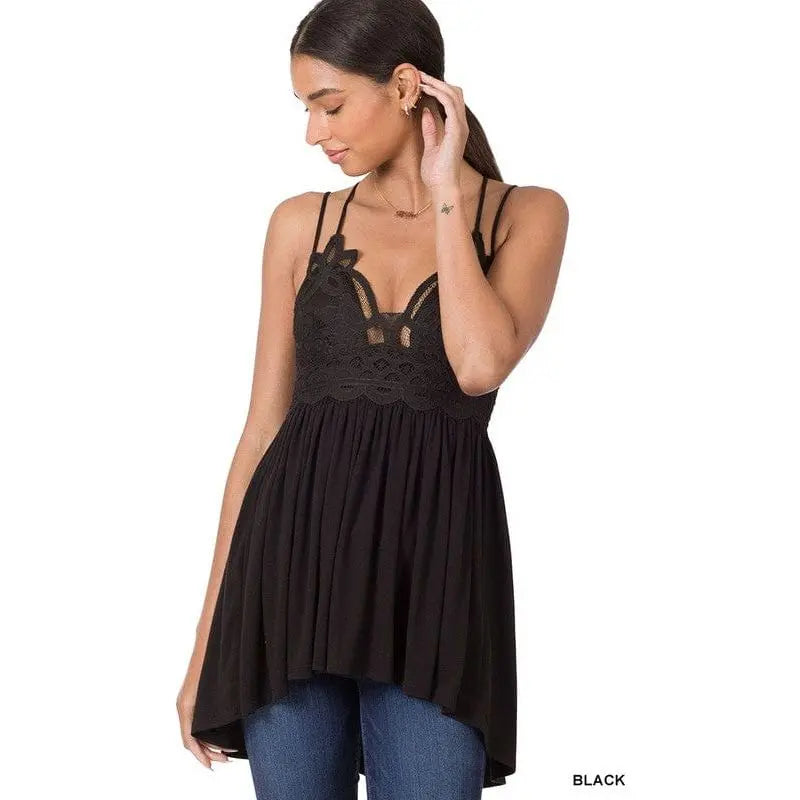 Crochet lace cami LECCE