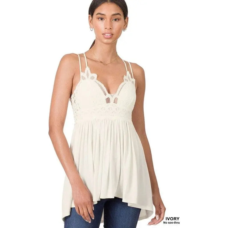 Crochet lace cami LECCE
