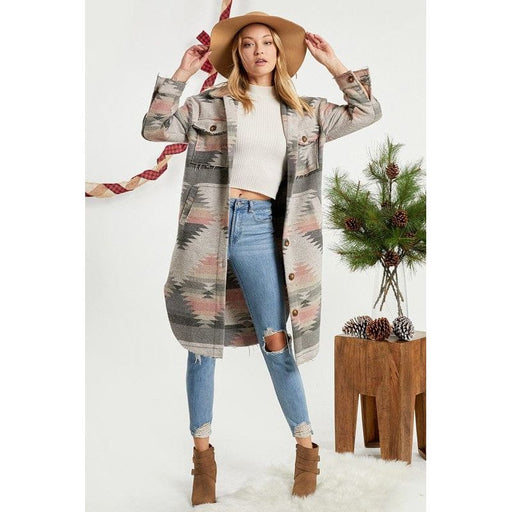 Aztec long coat