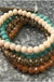 4PC CRYSTAL BRACELET SET #SB-0910MUL8