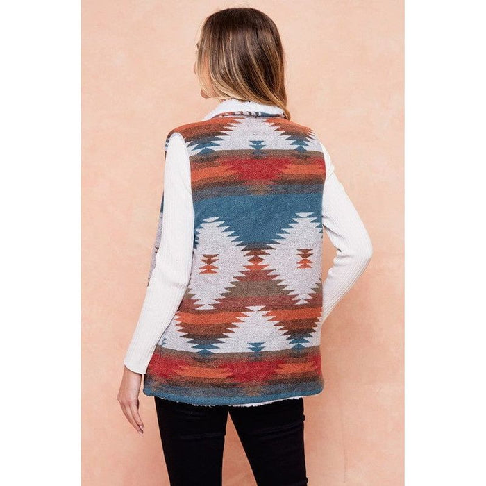 Women's Aztec Sweater Poncho
