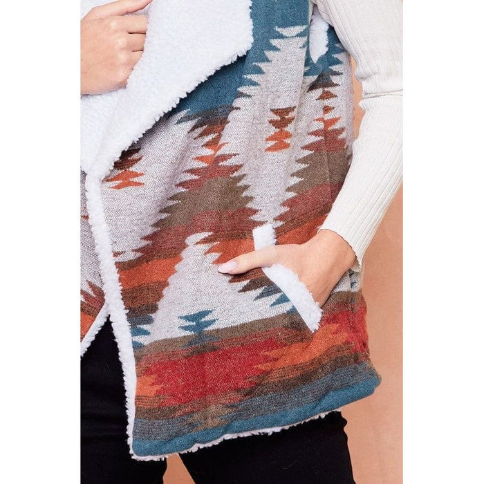 Women's Aztec Sweater Poncho