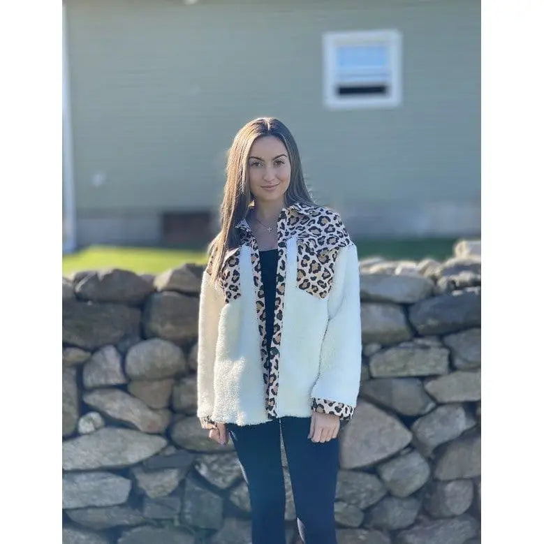 Chaquetas de cuadros Sherpa con botones