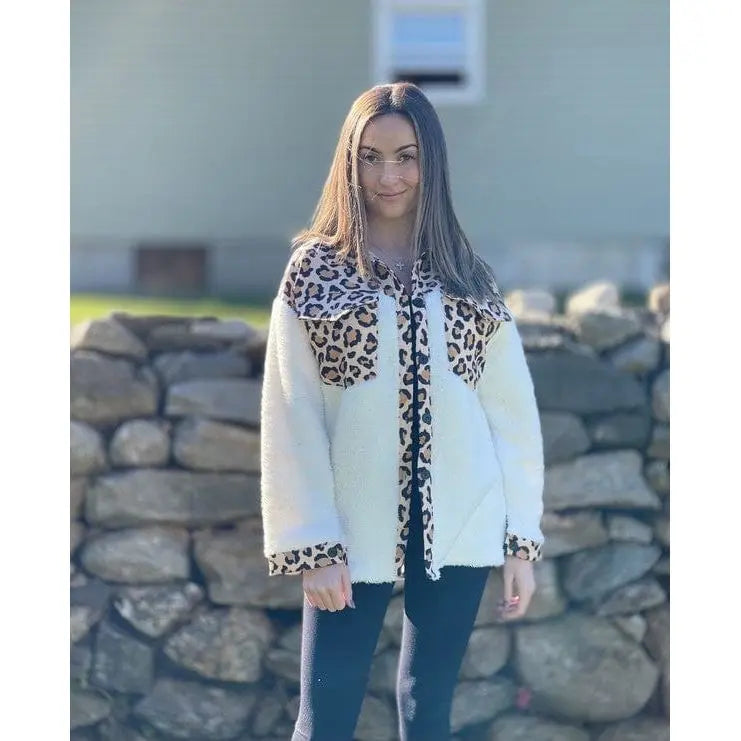 Chaquetas de cuadros Sherpa con botones