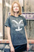 Yellow stone graphic leopard tees 12PM BY MON AMI