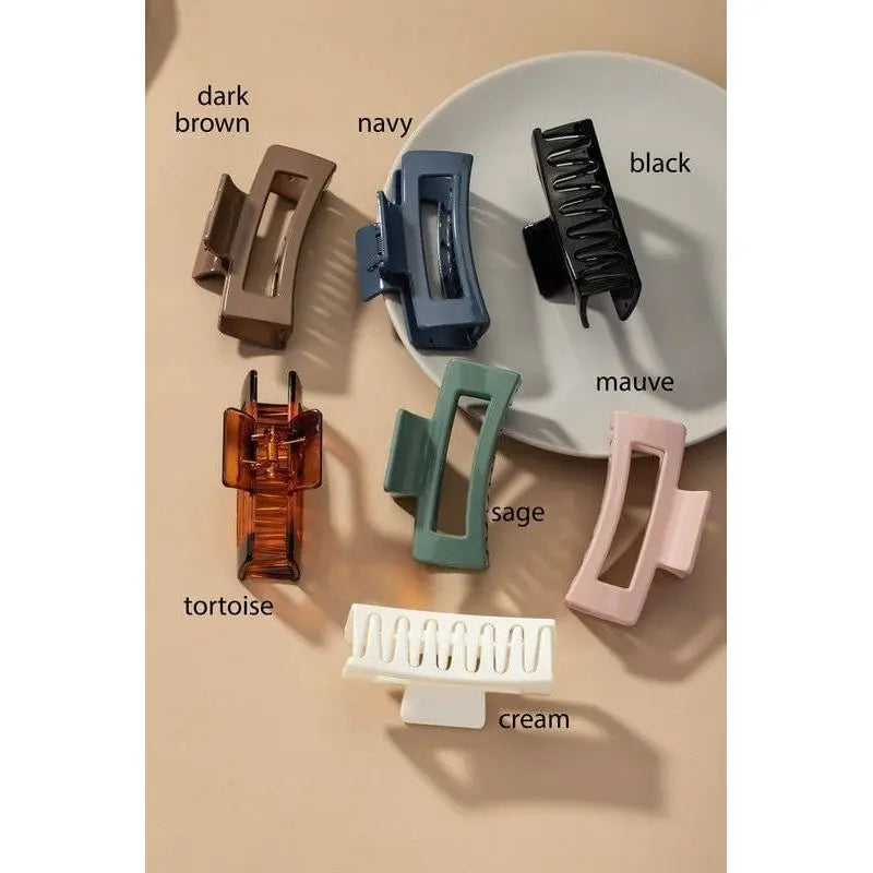 Rectangle Claw Clip LECCE