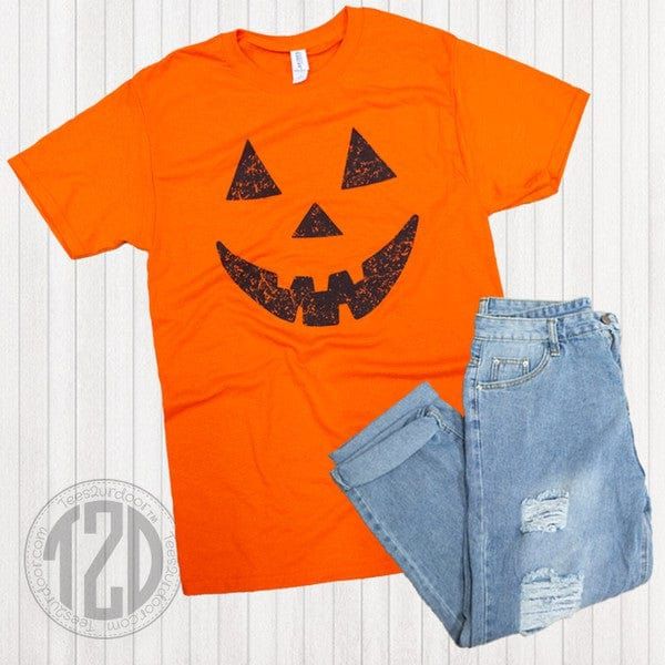 Pumpkin face halloween t-shirt
