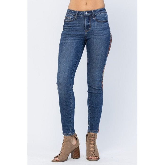 Judy Blue western print relaxed fit