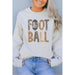 Football distressed sweatshirt