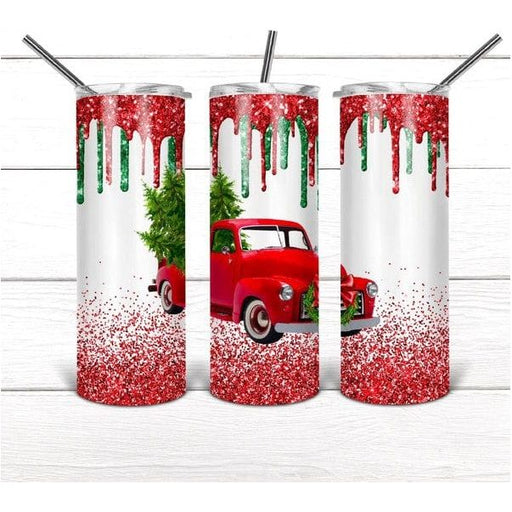 Christmas truck insulated tumbler