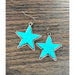 Lone star turquoise earrings