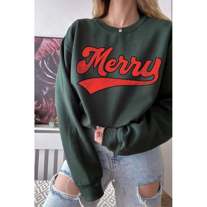 Merry graphic sweatshirt