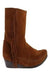 Minnetonka Side Fringe Wedge Ankle Boot (Women's) Brown vendor-unknown
