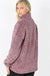ANGE FAUX FUR HALF ZIP POCKET PULLOVER