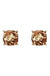 CUSHION GLITTER EARRING LECCE