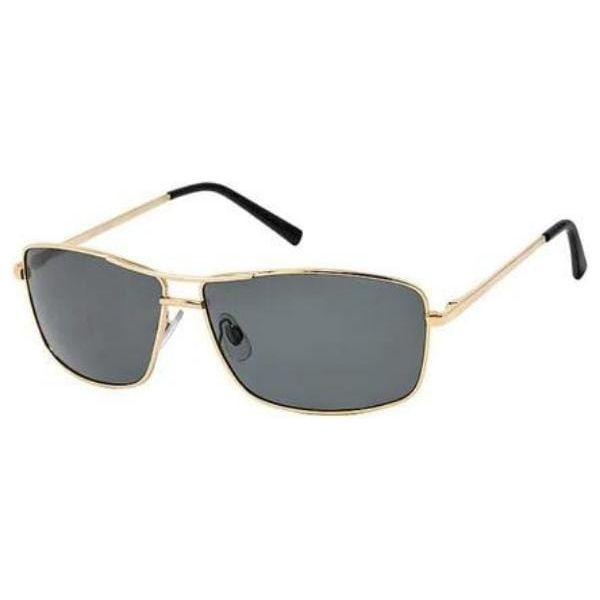 Polarized Metal Wrap Sunglasses