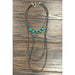 30" Long Tiny 4mm Navajo Pearl Turquoise Necklace - LECCE