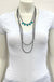 30" Long Tiny 4mm Navajo Pearl Turquoise Necklace - LECCE