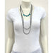30" Long Tiny 4mm Navajo Pearl Turquoise Necklace - LECCE