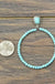 Turquoise hoop post earrings LECCE