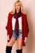 KNIT DOLMAN sleeve long ribbed cardi