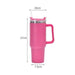 40 oz travel tumbler with handle and straw - LECCE