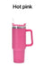 40 oz travel tumbler with handle and straw - LECCE